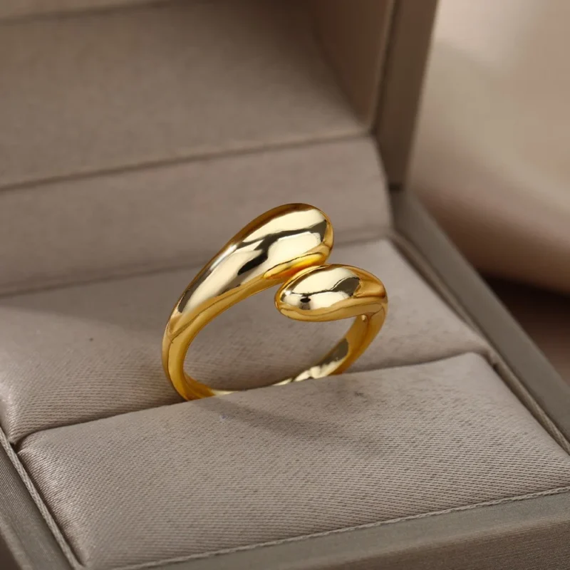 Bague Ella – L’Or 9K en Mouvement,Élégance Organique – Image 10