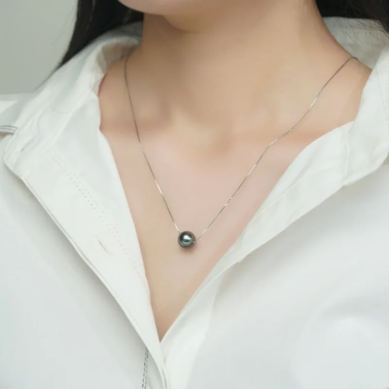 Nohea-Pendentif Perle de Tahiti véritable et Argent 925 – Image 3